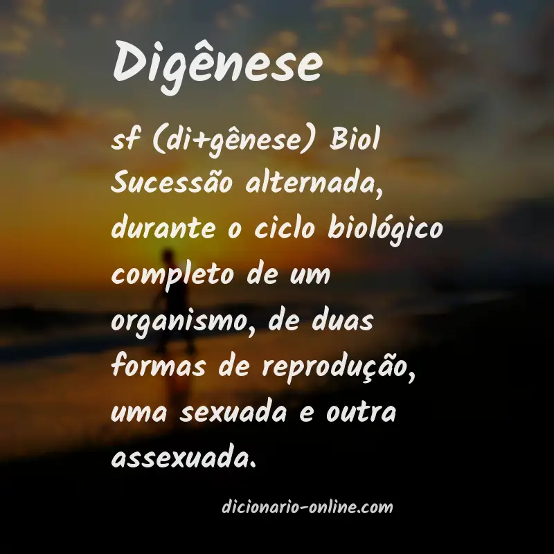 Significado de digênese