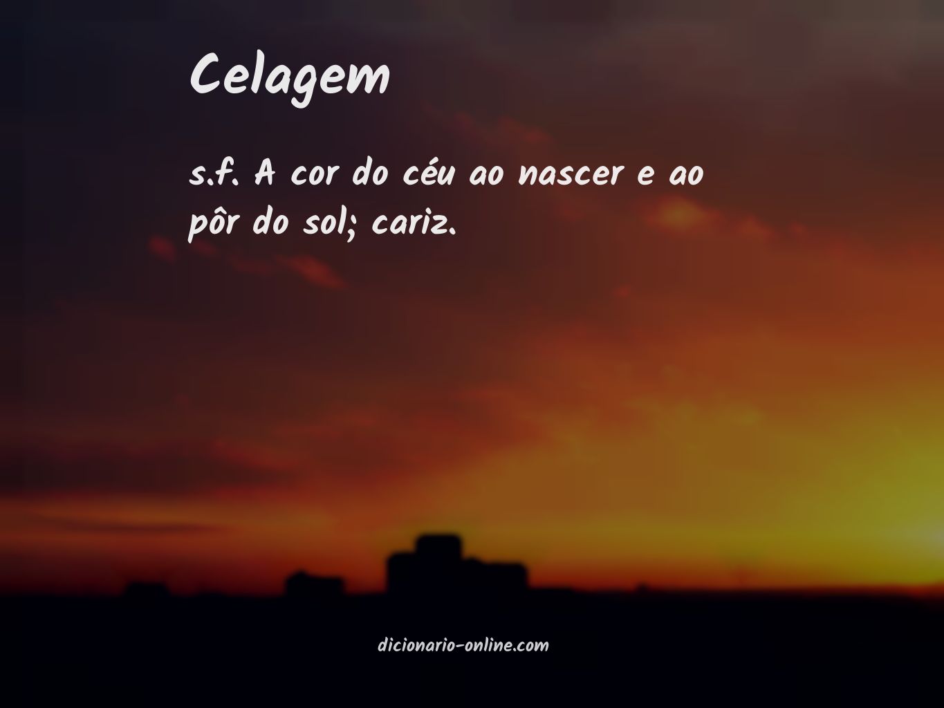 Significado de celagem