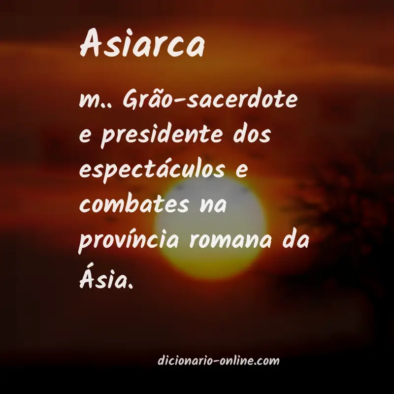 Significado de asiarca