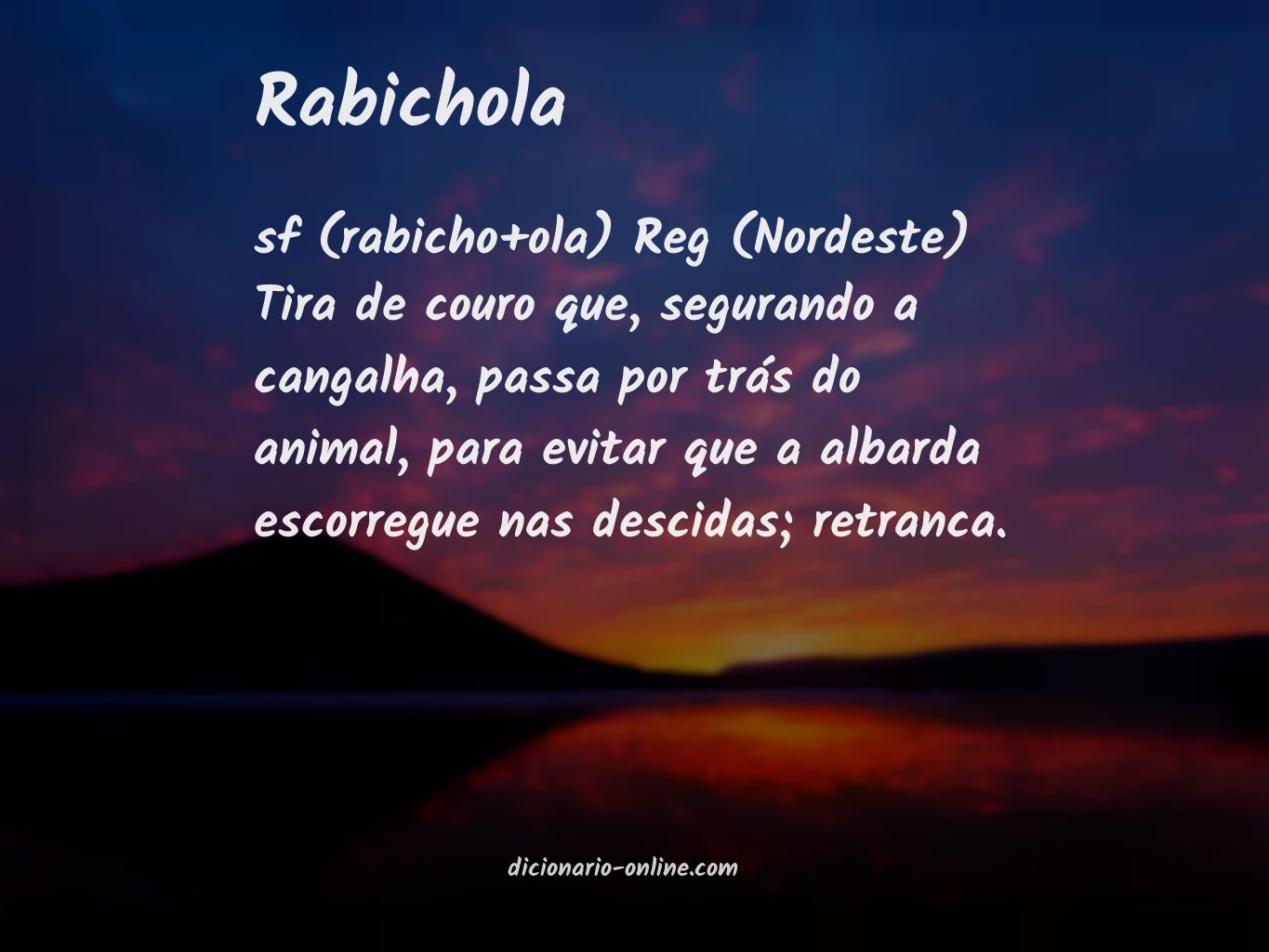 Significado de rabichola
