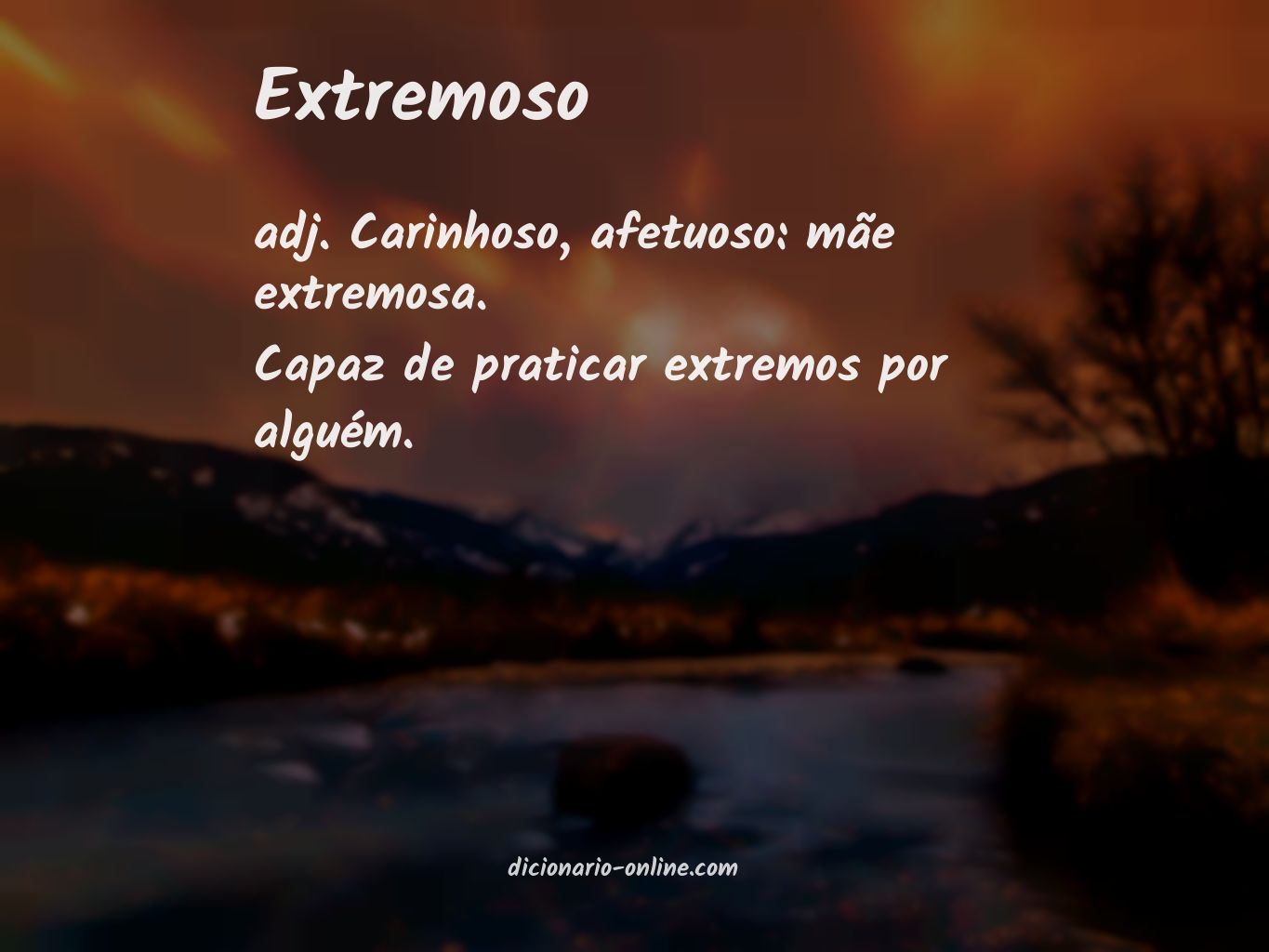 Significado de extremoso