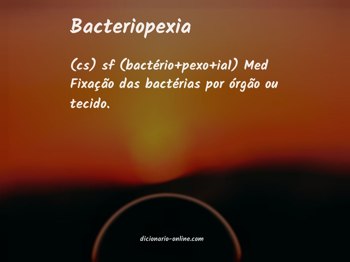 Significado de bacteriopexia