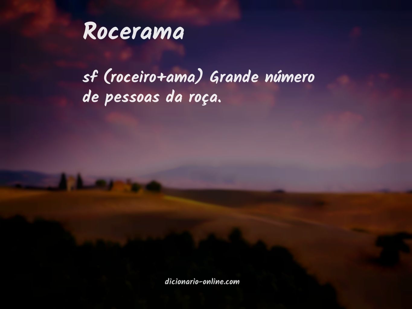 Significado de rocerama