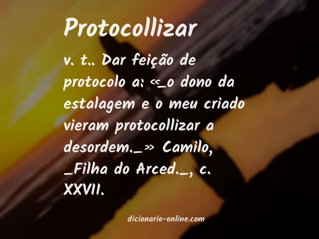 Significado de protocollizar