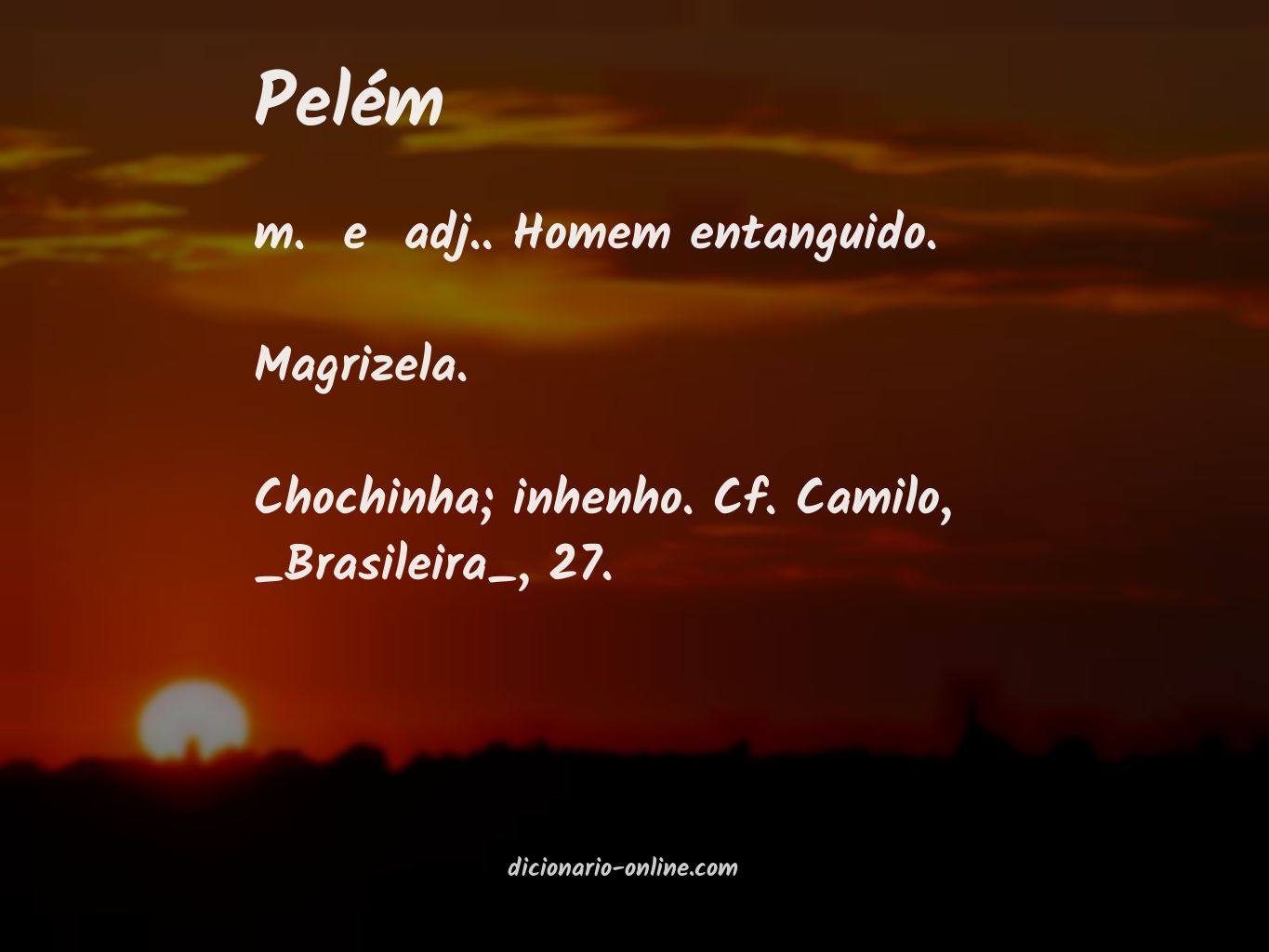 Significado de pelém