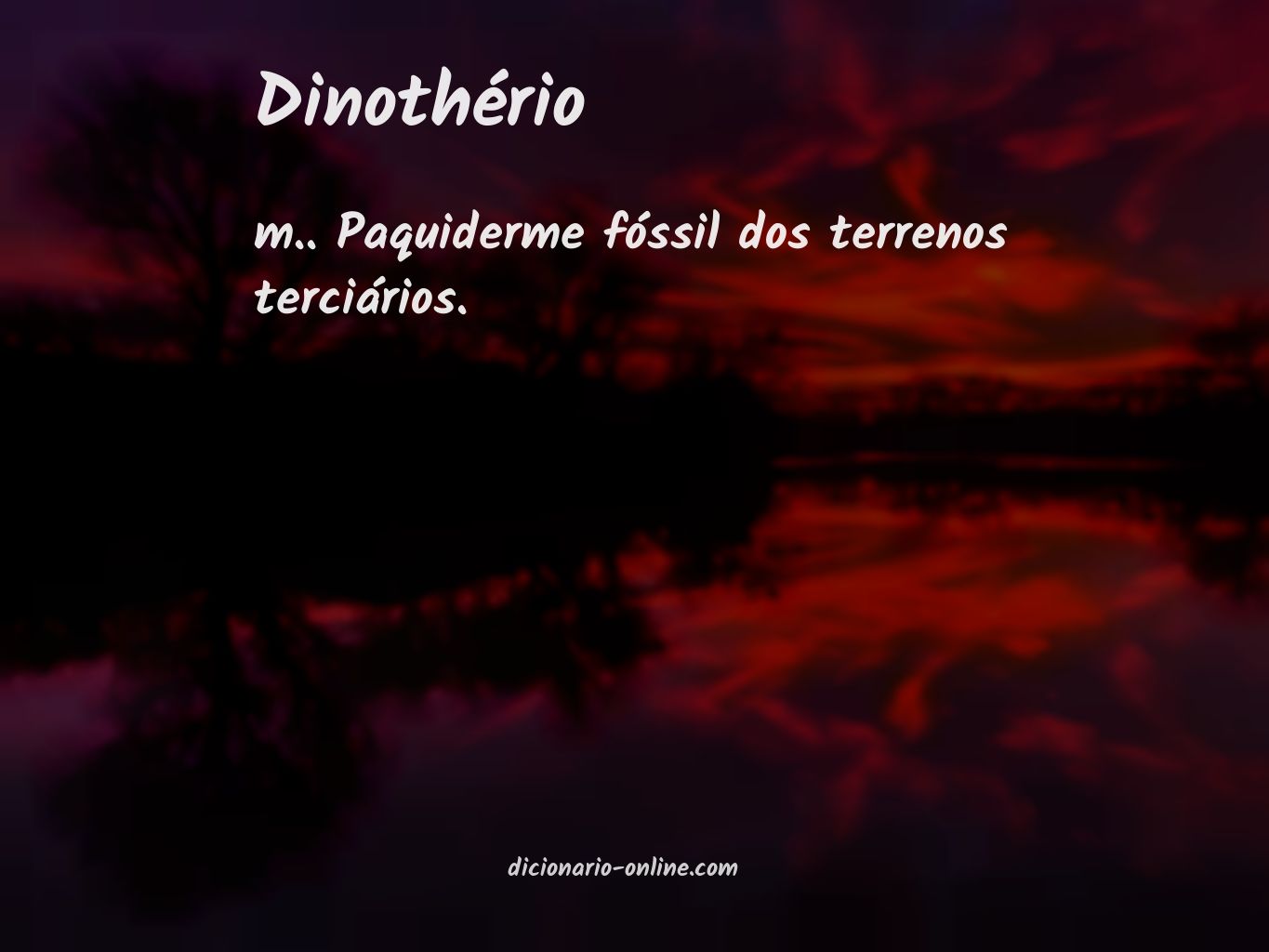 Significado de dinothério