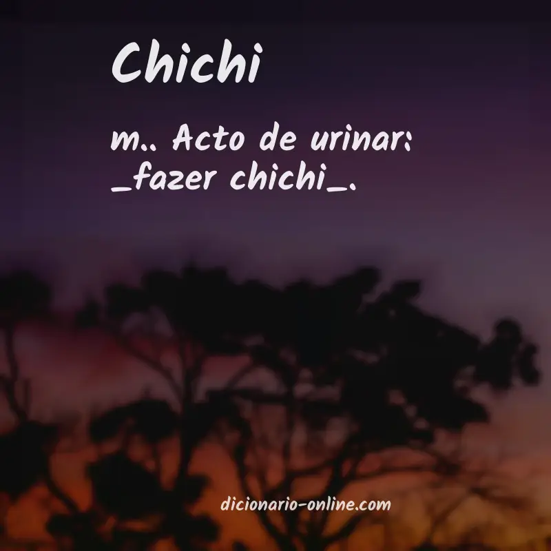 Significado de chichi