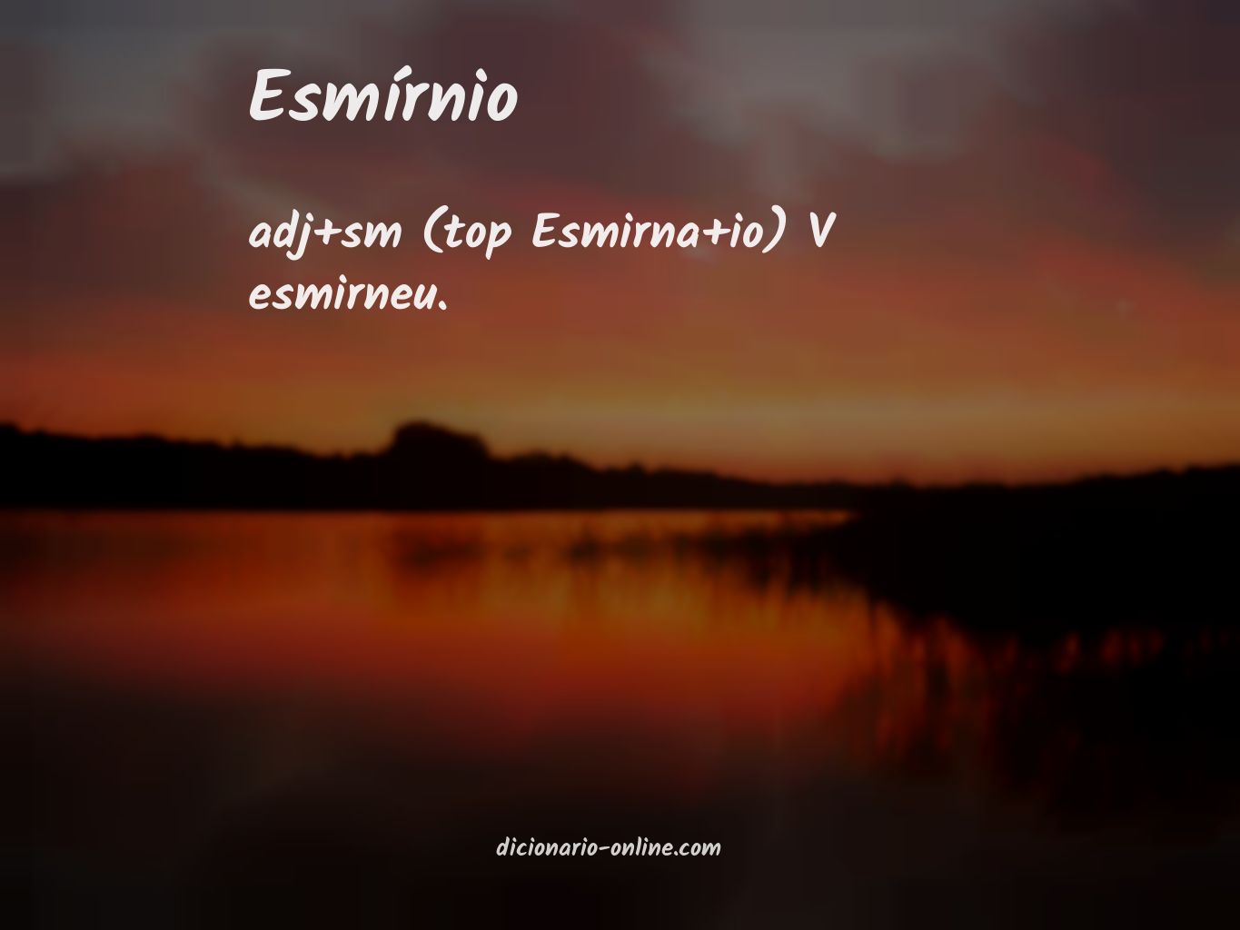 Significado de esmírnio