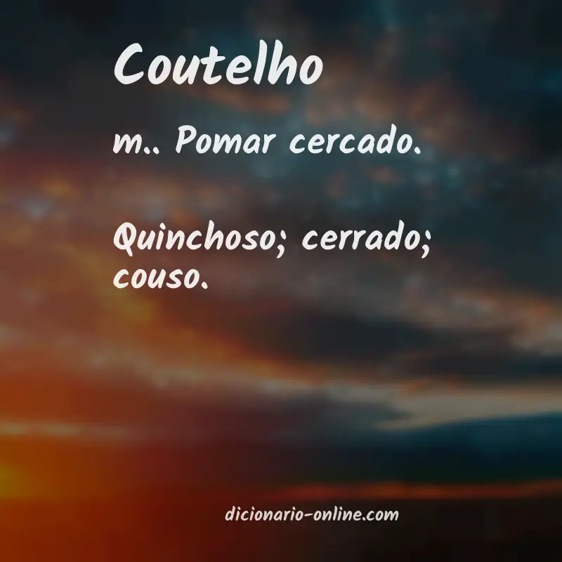 Significado de coutelho
