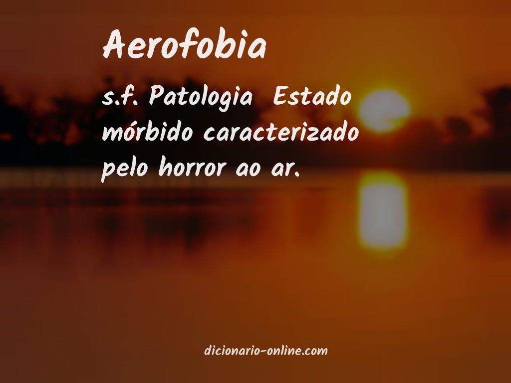 Significado de aerofobia