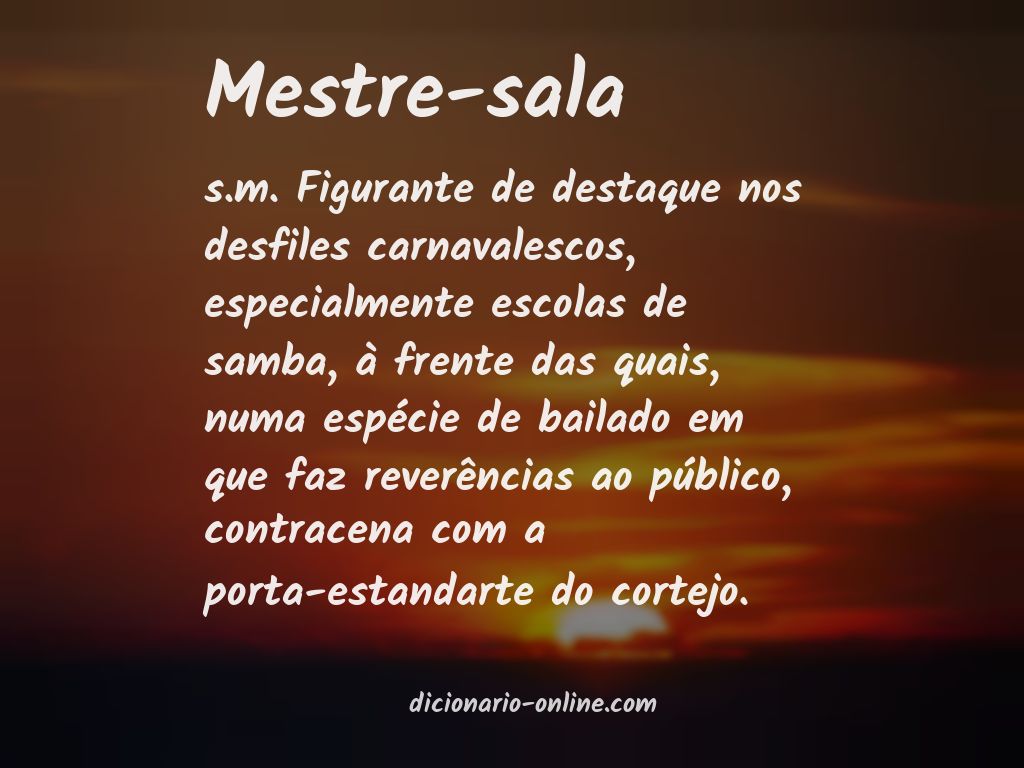 Significado de mestre-sala