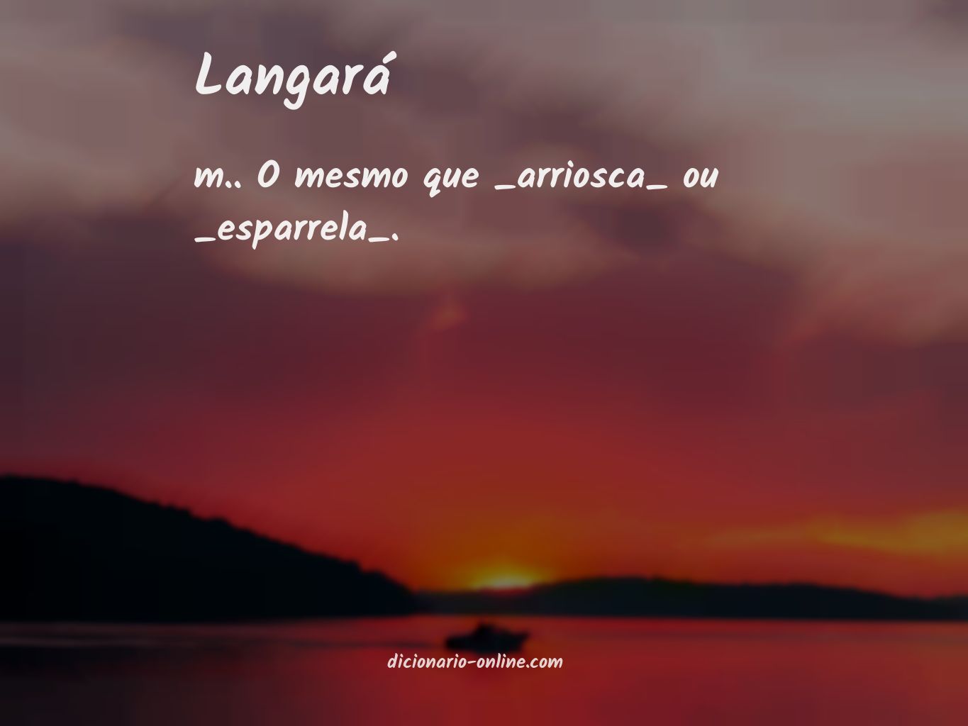 Significado de langará