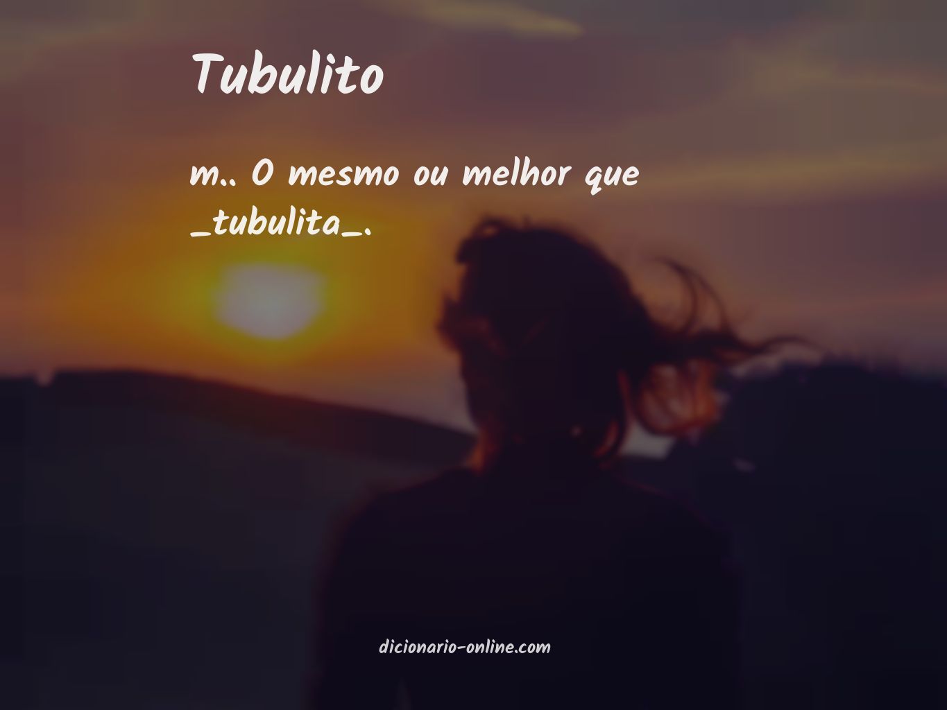 Significado de tubulito