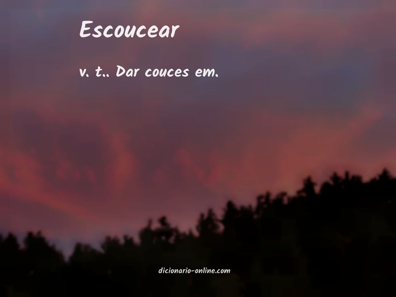 Significado de escoucear