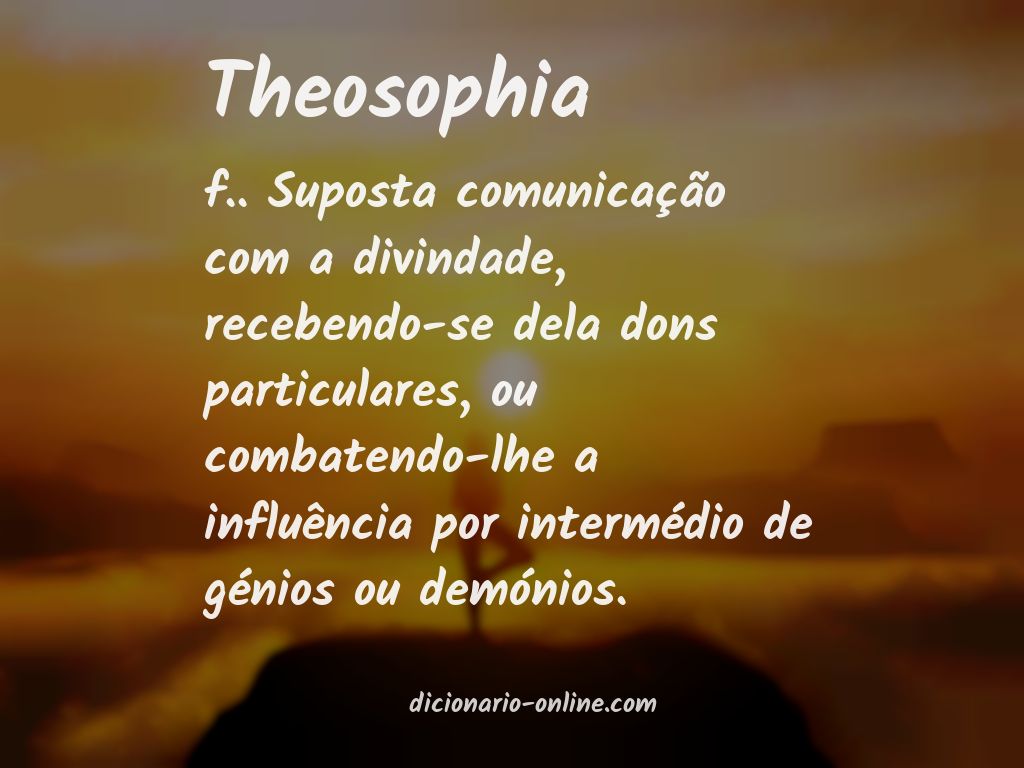 Significado de theosophia