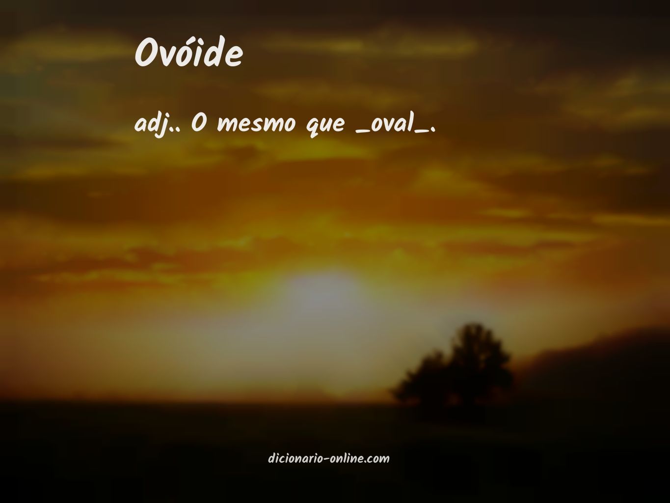 Significado de ovóide