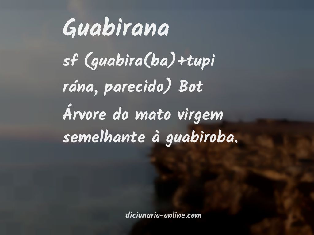 Significado de guabirana