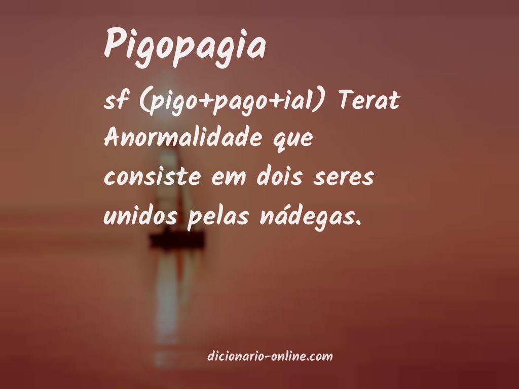 Significado de pigopagia