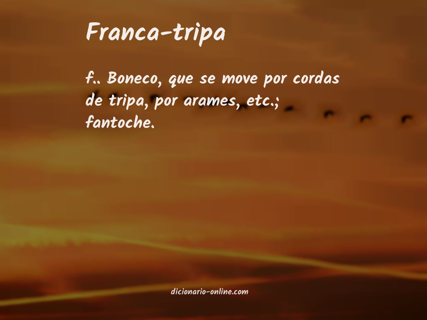 Significado de franca-tripa