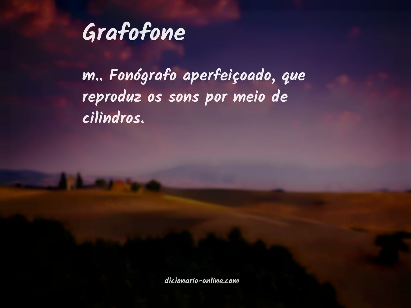 Significado de grafofone