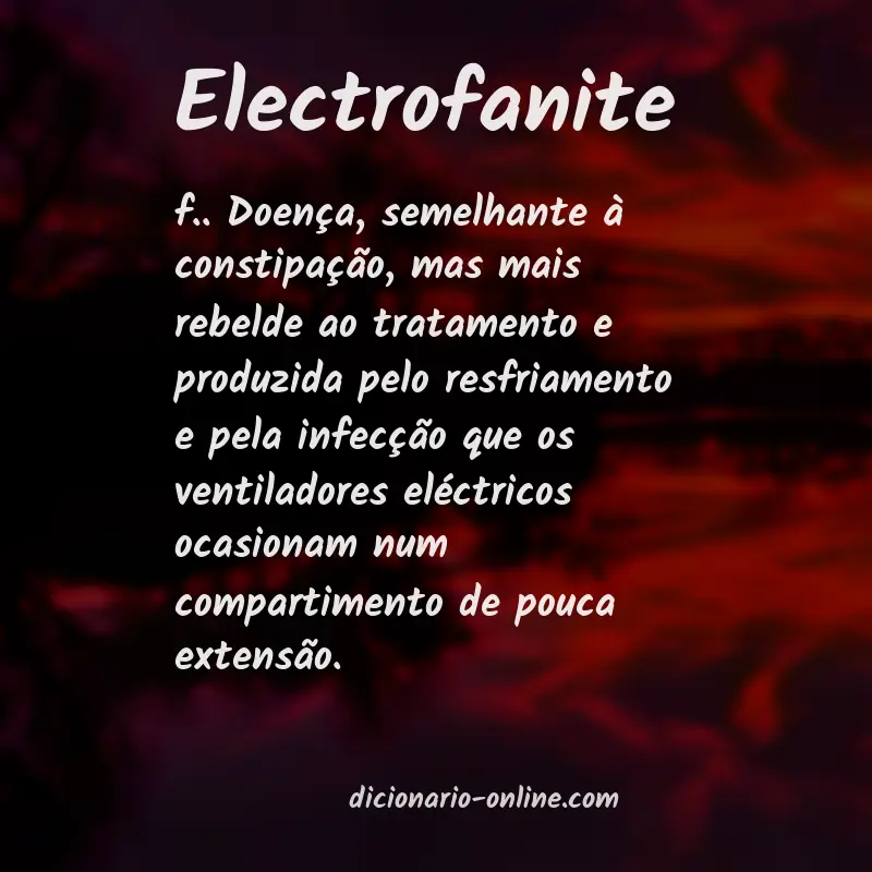 Significado de electrofanite