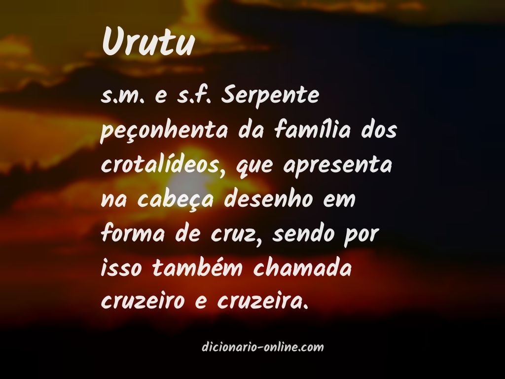 Significado de urutu