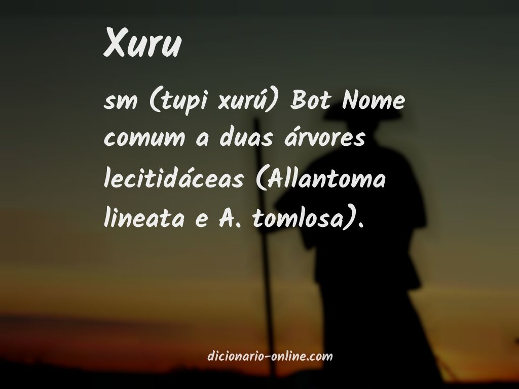 Significado de xuru