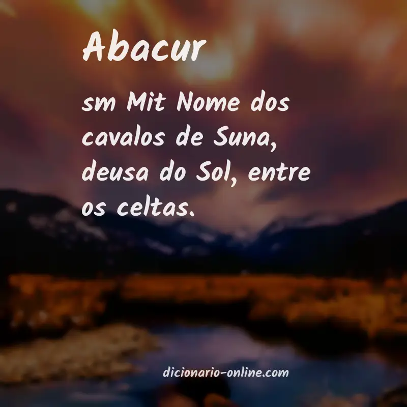 Significado de abacur