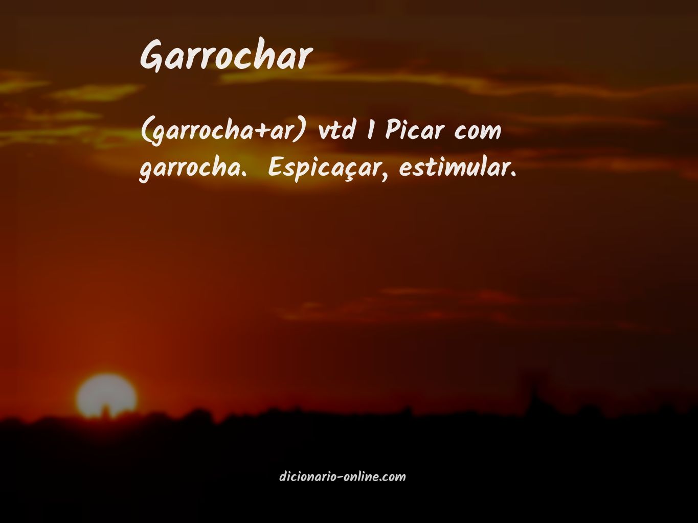 Significado de garrochar