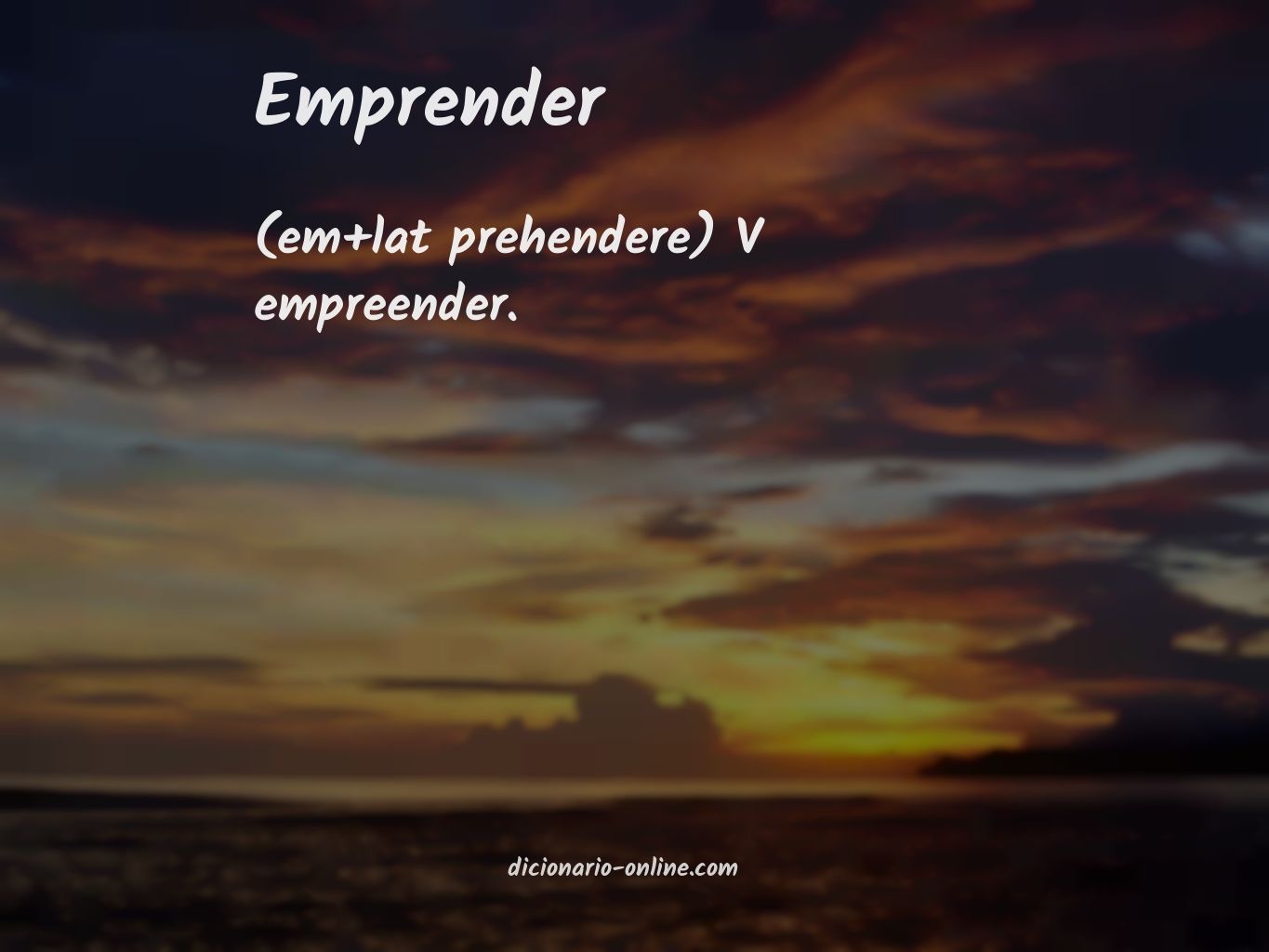 Significado de emprender