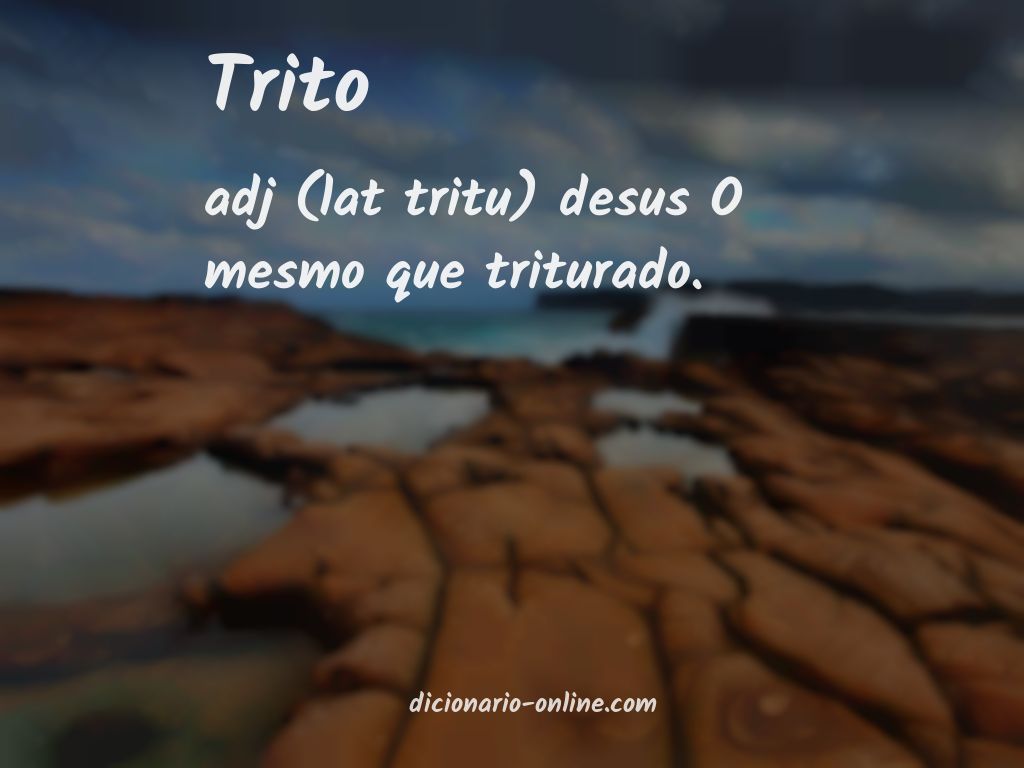 Significado de trito