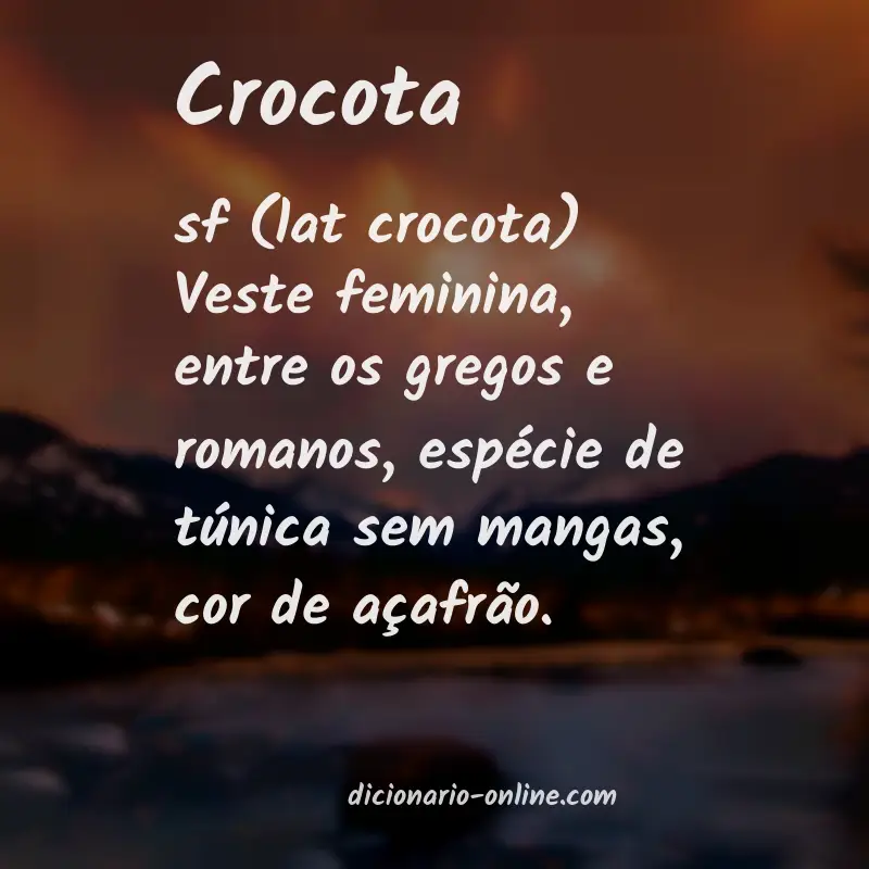 Significado de crocota