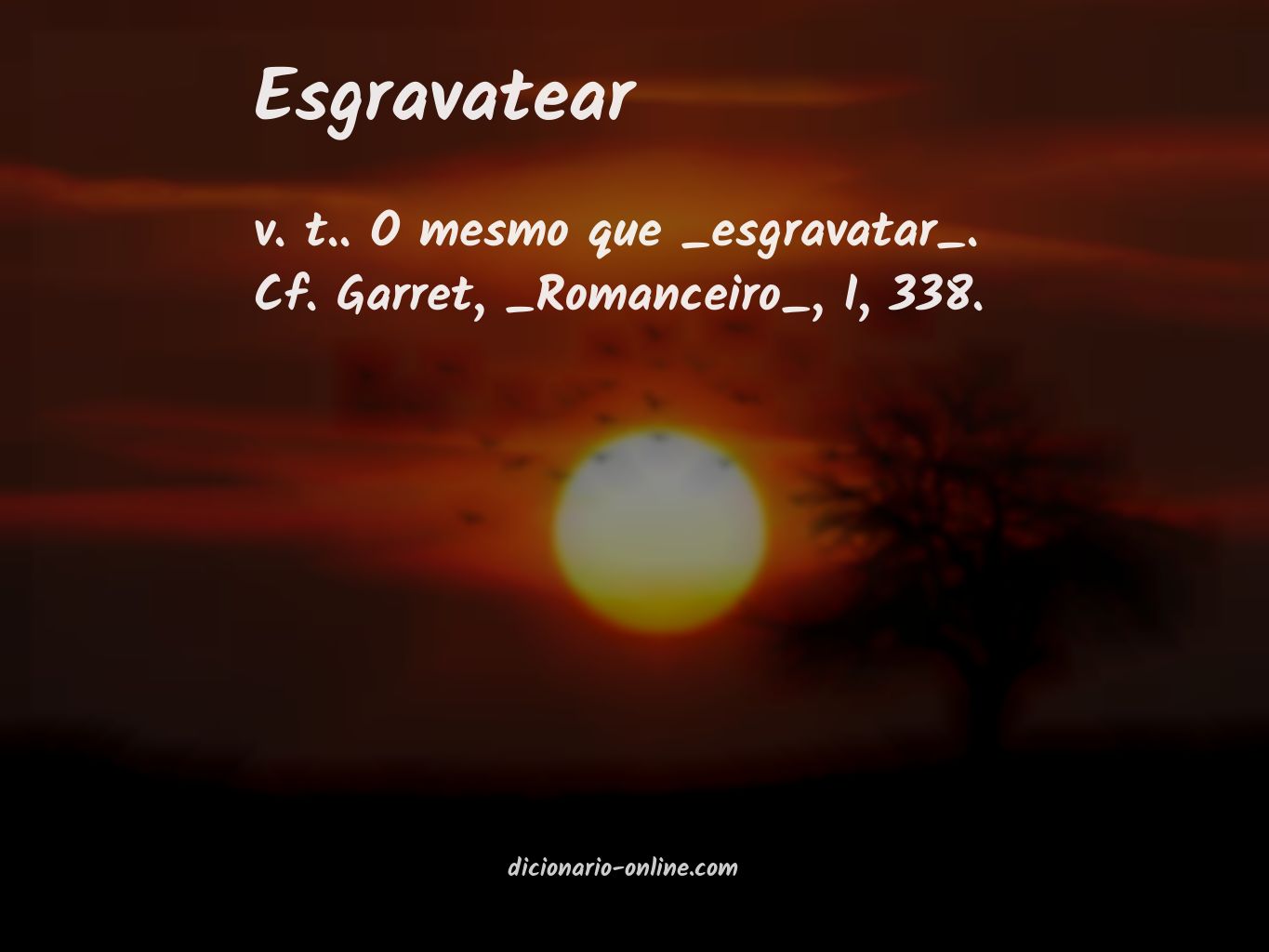 Significado de esgravatear