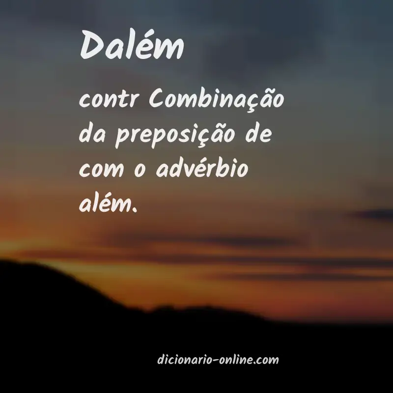 Significado de dalém