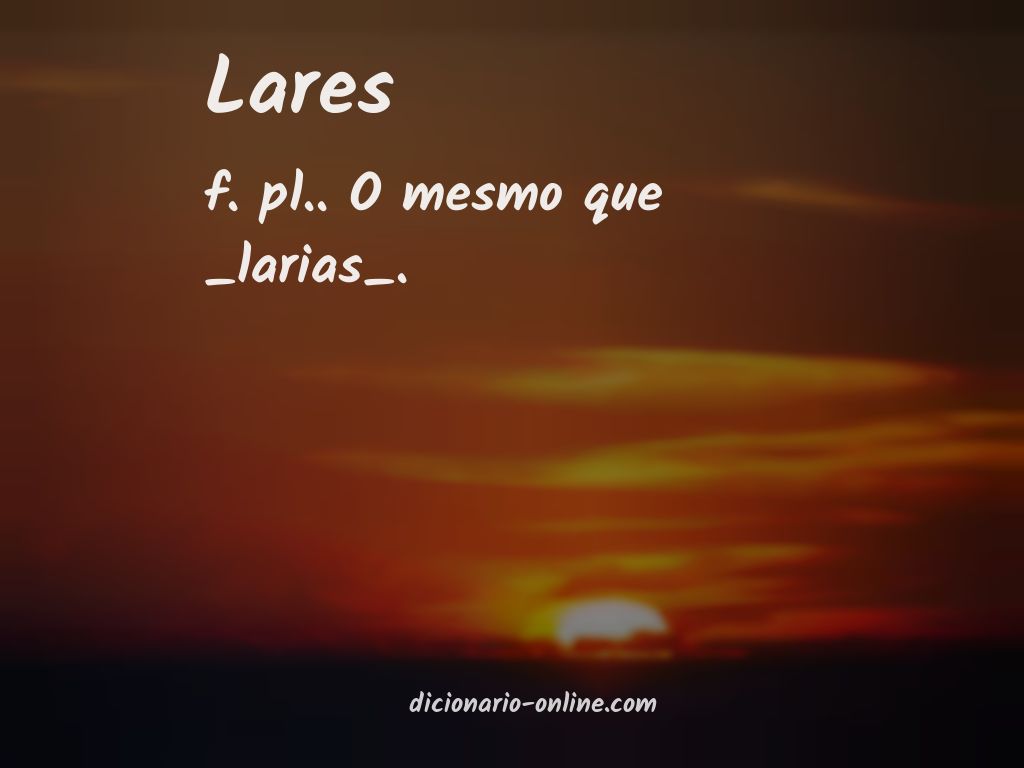 Significado de lares