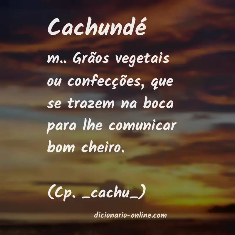 Significado de cachundé