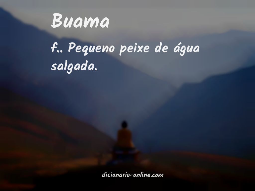 Significado de buama