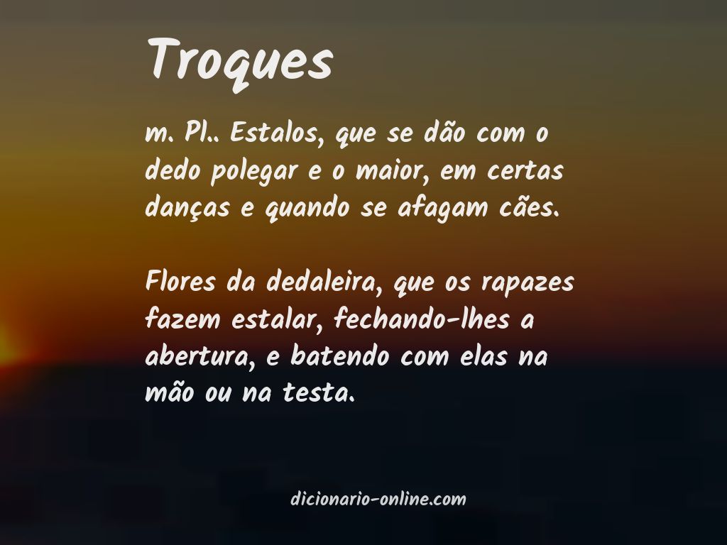 Significado de troques