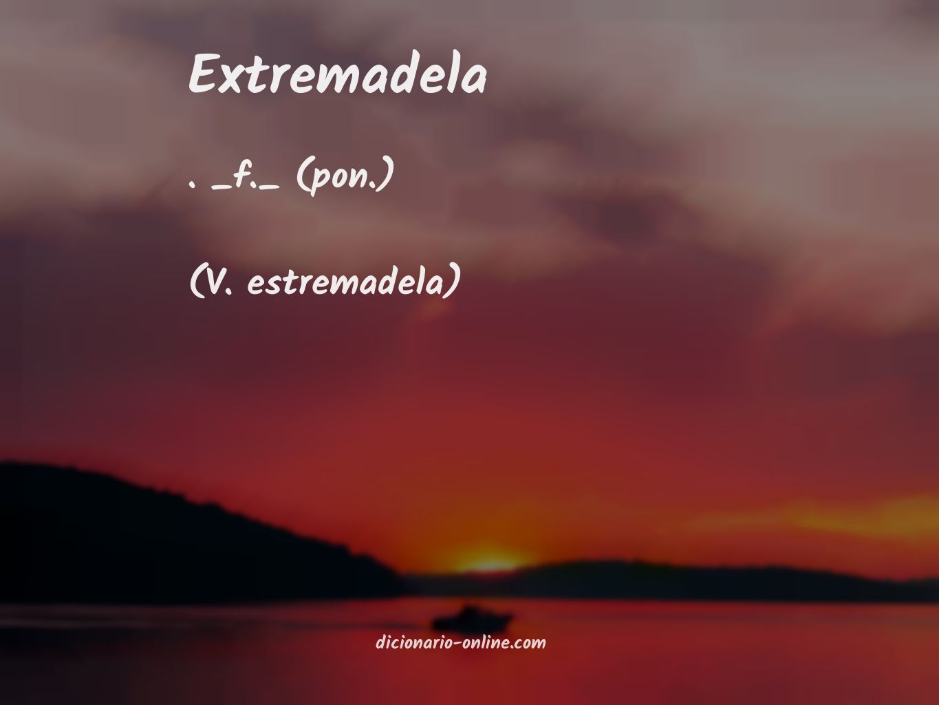 Significado de extremadela