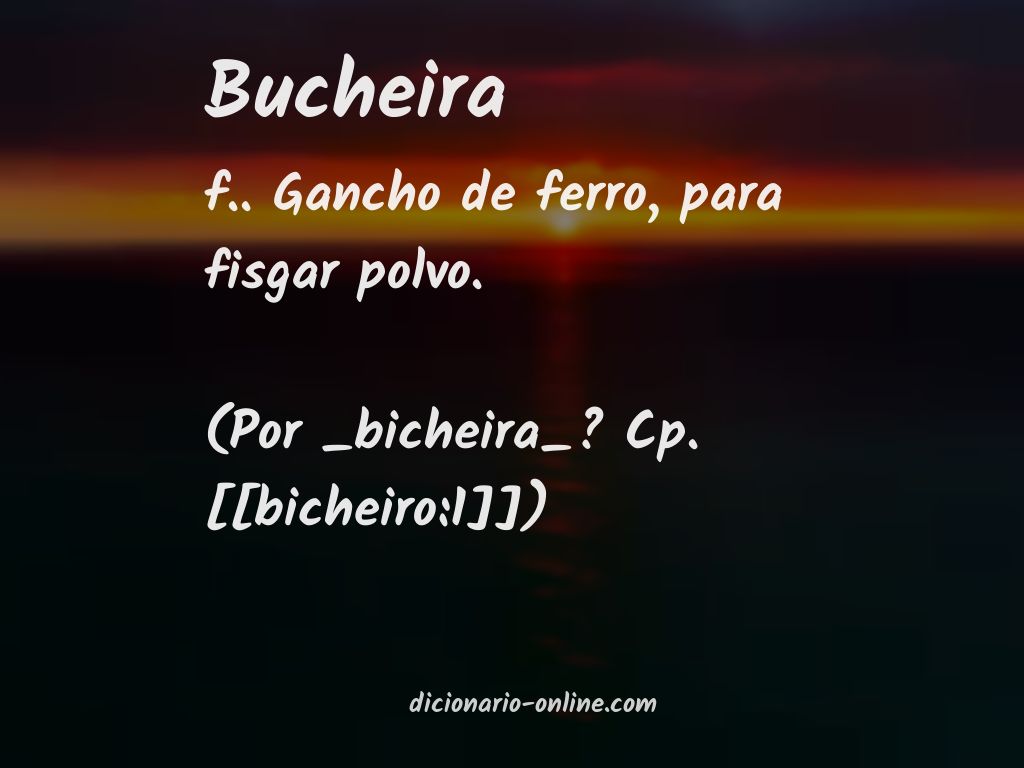 Significado de bucheira