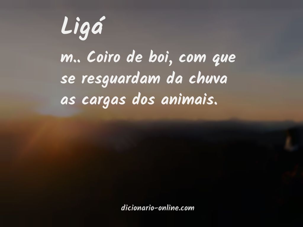 Significado de ligá