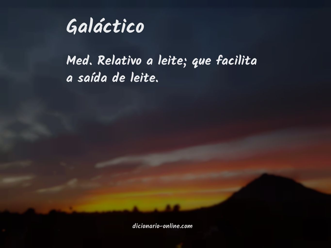 Significado de galáctico