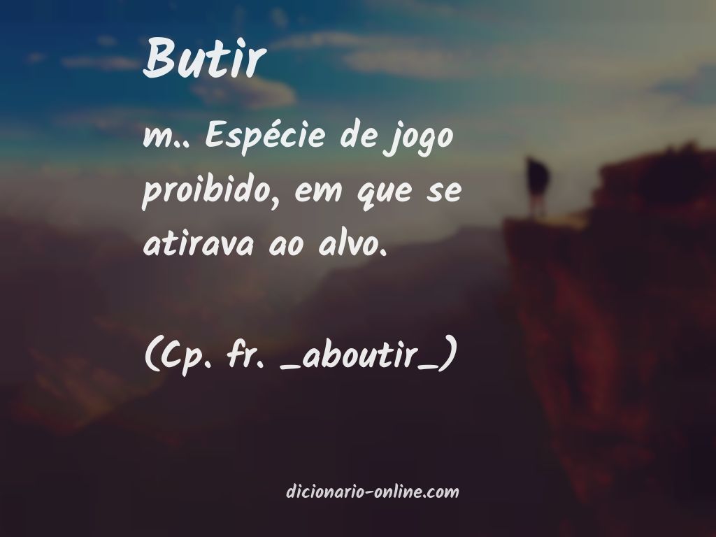 Significado de butir