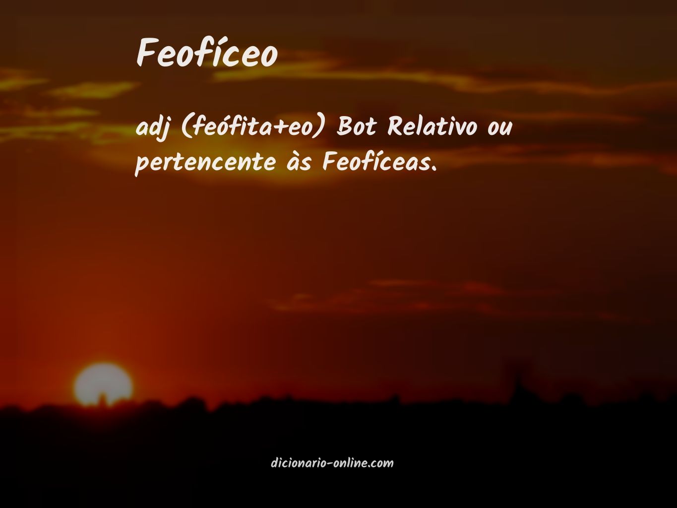 Significado de feofíceo