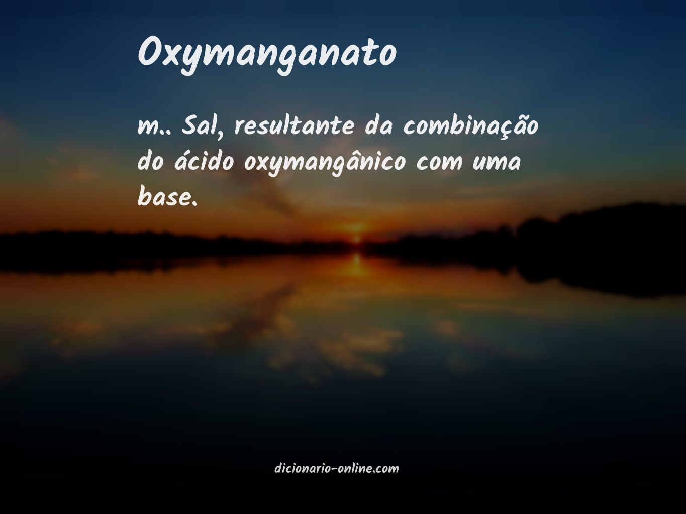 Significado de oxymanganato