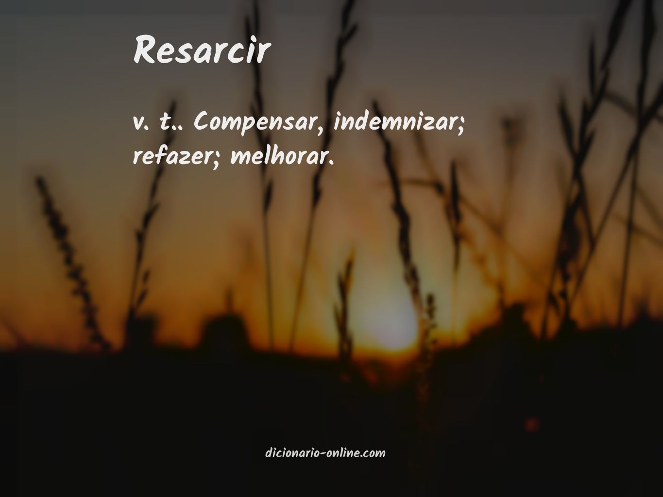 Significado de resarcir