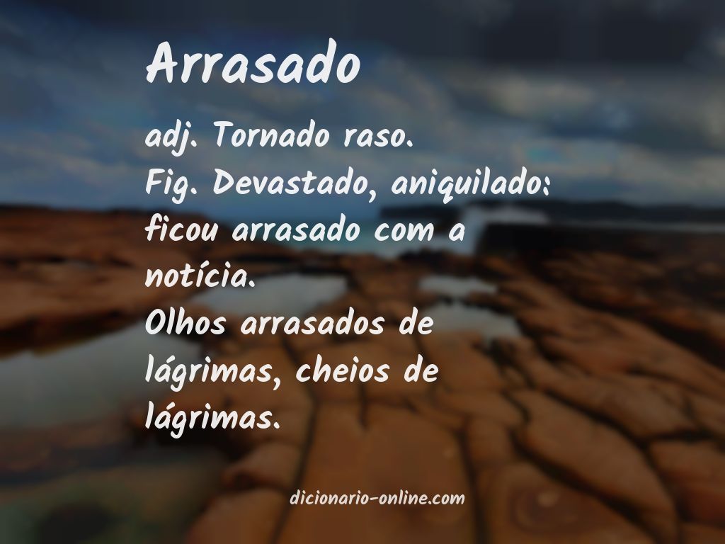 Significado de arrasado