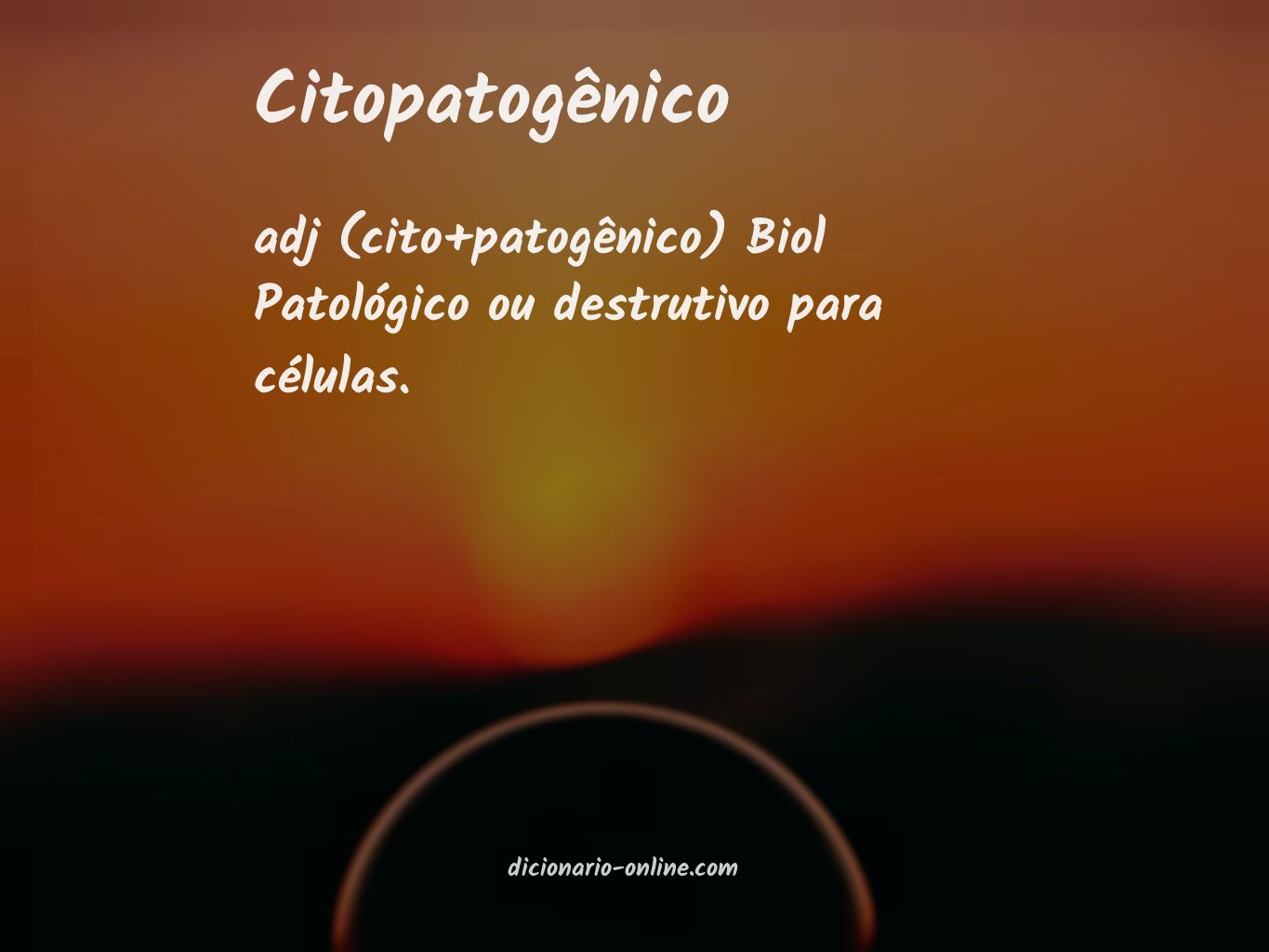Significado de citopatogênico