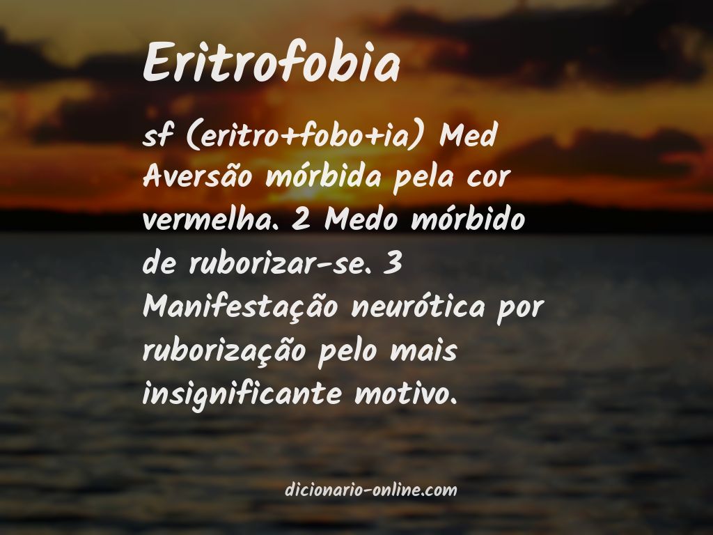 Significado de eritrofobia