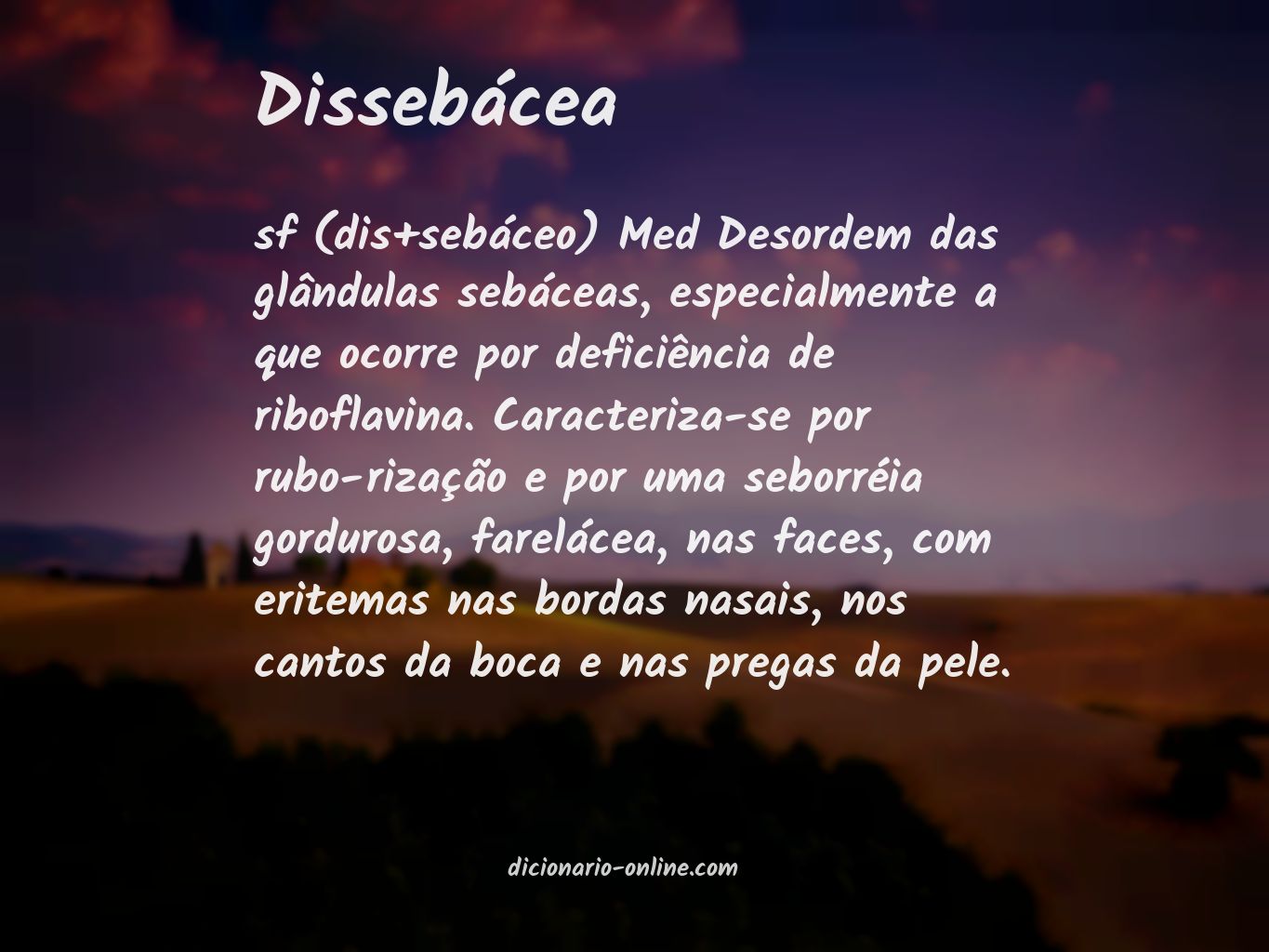 Significado de dissebácea